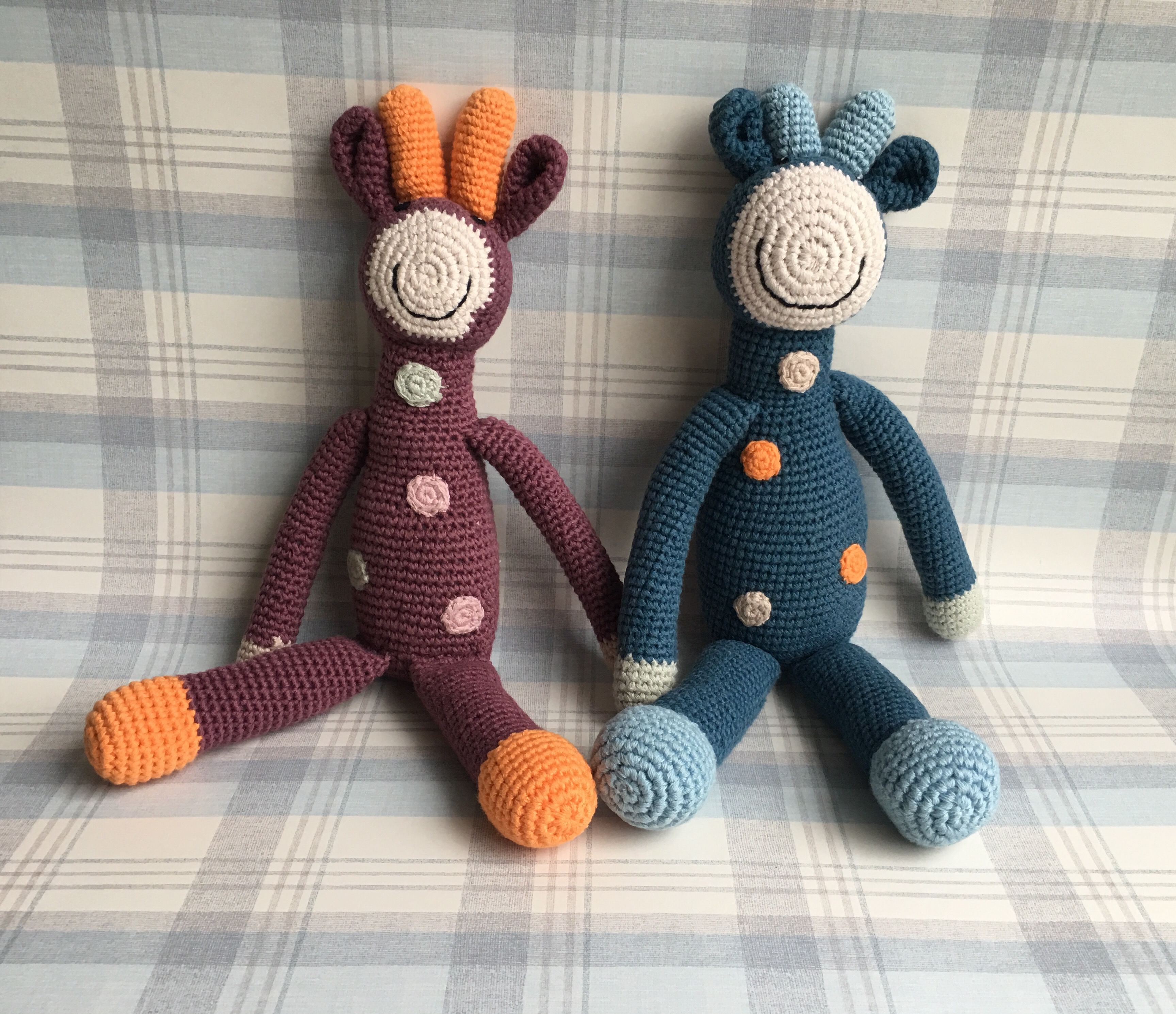 Pebble Organic Granny Square Blanket & Giraffe Cuddly Toys from Best Years